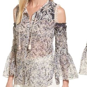 Kobi Halperin Cold Shoulder Blouse